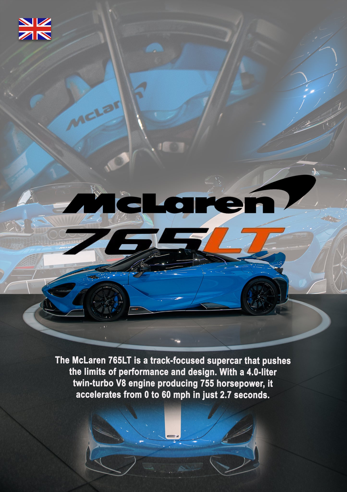 Mclaren 765LT Poster