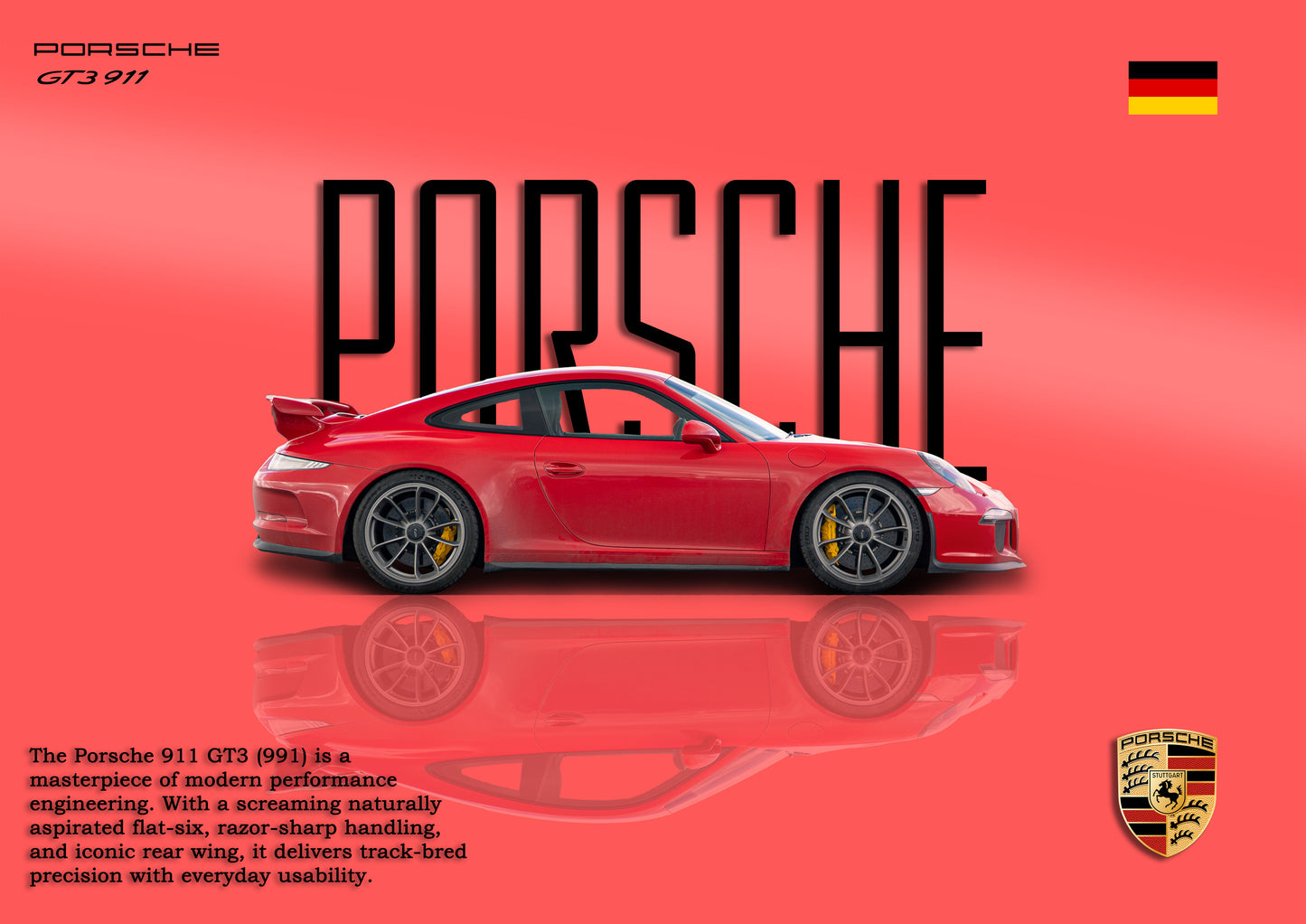Porsche 911 GT3 Poster