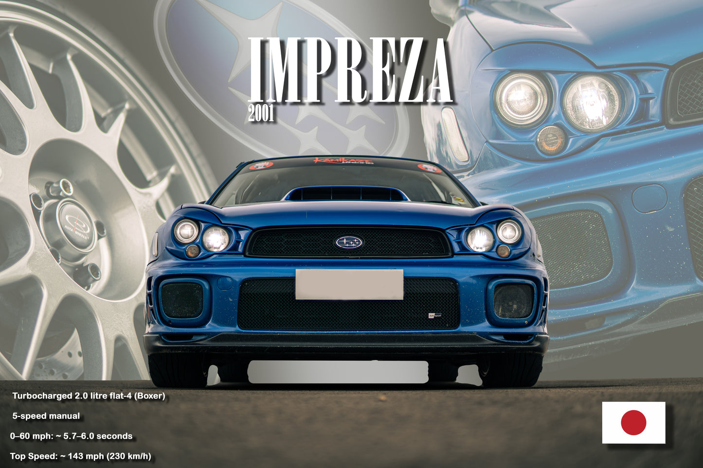 Subaru Impreza Bugeye Poster